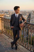 Load image into Gallery viewer, Tazio "Jacob" Kids Charcoal Grey 5-Piece Suit
