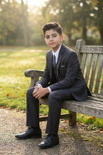 Load image into Gallery viewer, Tazio "Jacob" Kids Charcoal Grey 5-Piece Suit