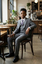 Load image into Gallery viewer, Tazio "Jacob" Kids Mid-Grey 5-Piece Suit