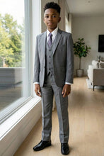 Load image into Gallery viewer, Tazio "Jacob" Kids Mid-Grey 5-Piece Suit
