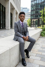Load image into Gallery viewer, Tazio "Jacob" Kids Mid-Grey 5-Piece Suit