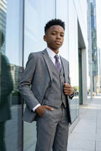 Load image into Gallery viewer, Tazio "Jacob" Kids Mid-Grey 5-Piece Suit