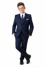 Load image into Gallery viewer, Tazio "Jacob" Kids Navy 5-Piece Suit