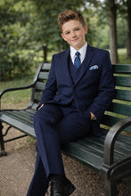 Load image into Gallery viewer, Tazio "Jacob" Kids Navy 5-Piece Suit