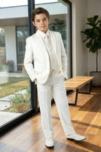 Load image into Gallery viewer, Tazio "Jacob" Kids Off-White 5-Piece Suit