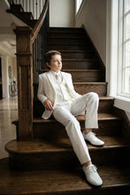 Load image into Gallery viewer, Tazio "Jacob" Kids Off-White 5-Piece Suit