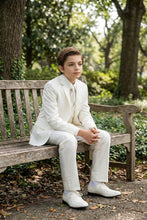 Load image into Gallery viewer, Tazio "Jacob" Kids Off-White 5-Piece Suit