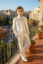 Load image into Gallery viewer, Tazio "Jacob" Kids Off-White 5-Piece Suit