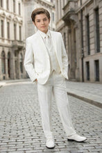 Load image into Gallery viewer, Tazio "Jacob" Kids Off-White 5-Piece Suit