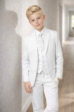 Load image into Gallery viewer, Tazio "Jacob" Kids White 5-Piece Suit