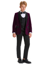 Load image into Gallery viewer, Tazio &quot;Jayden&quot; Tazio Kids Purple Velvet Tuxedo (5-Piece Set)