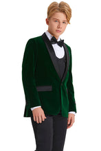 Load image into Gallery viewer, Tazio &quot;Jayden&quot; Tazio Kids Green Velvet Tuxedo (5-Piece Set)