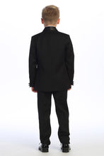 Load image into Gallery viewer, Tip Top Kids &quot;Cornell&quot; Kids Black Tuxedo (5-Piece Set)