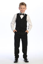 Load image into Gallery viewer, Tip Top Kids &quot;Cornell&quot; Kids Black Tuxedo (5-Piece Set)