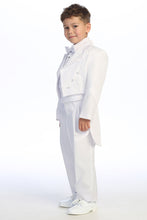 Load image into Gallery viewer, Tip Top Kids &quot;Oliver&quot; Kids White Peak Tuxedo Tail (5-Piece Set)