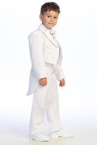 Tip Top Kids "Oliver" Kids White Peak Tuxedo Tail (5-Piece Set)