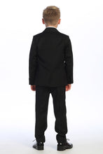 Load image into Gallery viewer, Tip Top Kids &quot;Georgetown&quot; Kids Black Tuxedo (5-Piece Set)
