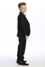 Load image into Gallery viewer, Tip Top Kids &quot;Georgetown&quot; Kids Black Tuxedo (5-Piece Set)