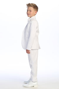Tip Top Kids "Georgetown" Kids White Tuxedo (5-Piece Set)