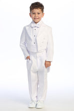 Load image into Gallery viewer, Tip Top Kids &quot;Oliver&quot; Kids White Peak Tuxedo Tail (5-Piece Set)