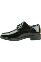 Load image into Gallery viewer, Vangelo &quot;Star&quot; Kids Black Tuxedo Shoes
