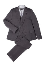 Load image into Gallery viewer, BLACKTIE &quot;Liam&quot; Kids Charcoal Suit (5-Piece Set)