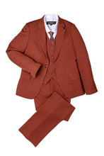 Load image into Gallery viewer, BLACKTIE &quot;Liam&quot; Kids Rust Suit (5-Piece Set)