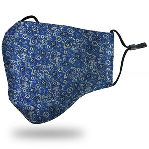 Mask Barn Kids "Bandana" Blue Face Mask