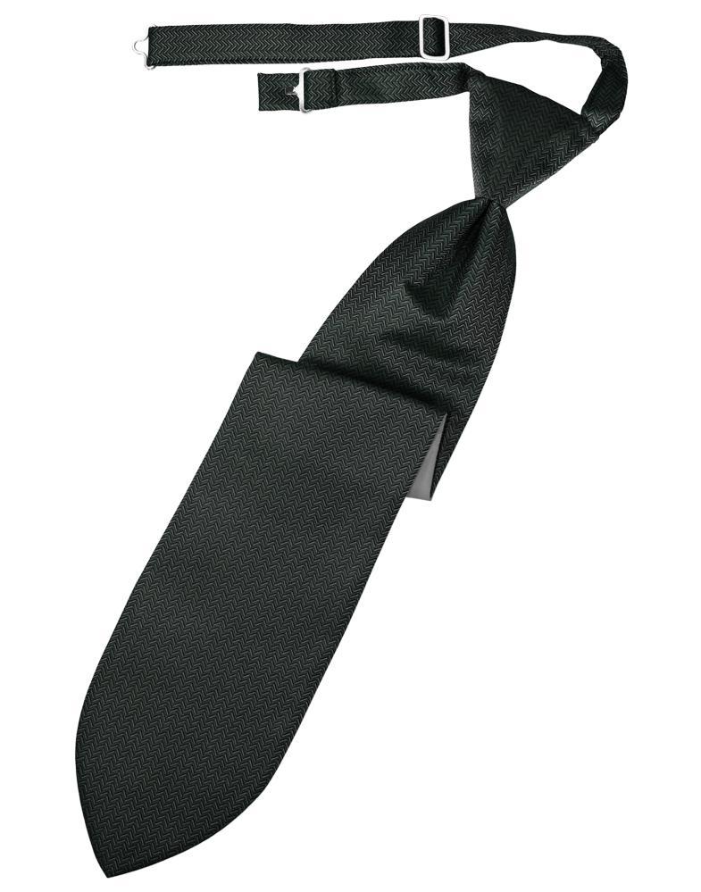 Cardi Asphalt Herringbone Kids Necktie