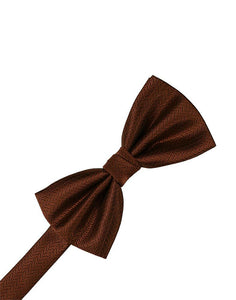 Cardi Cinnamon Herringbone Kids Bow Tie