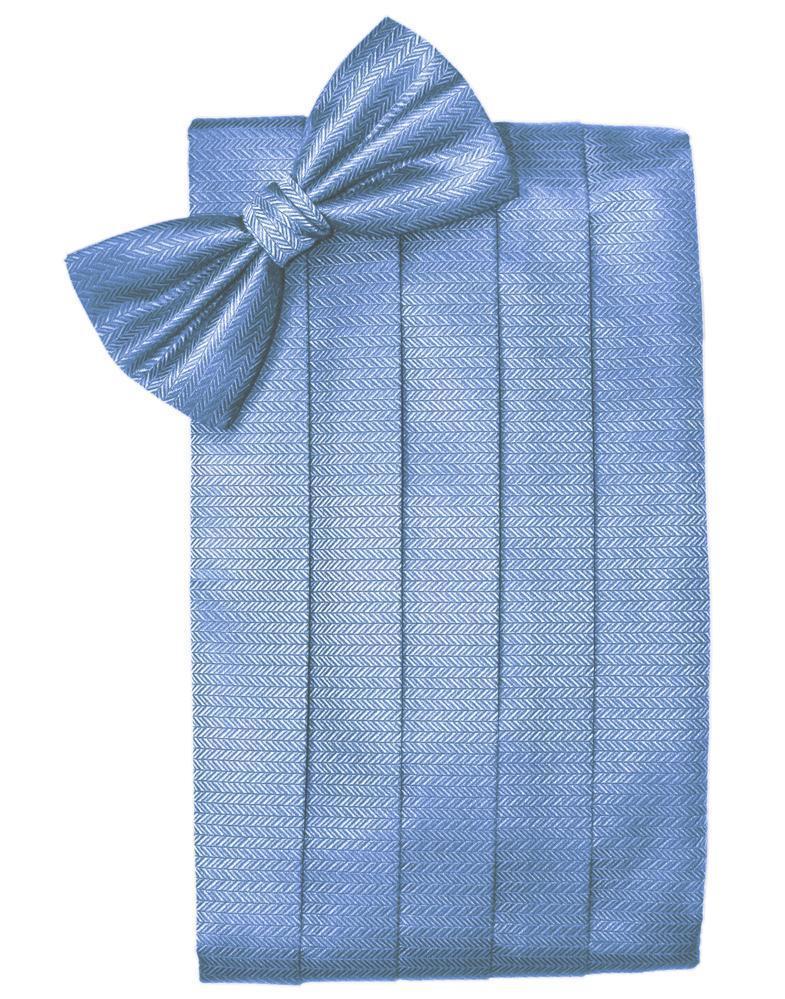Cardi Cornflower Herringbone Kids Cummerbund