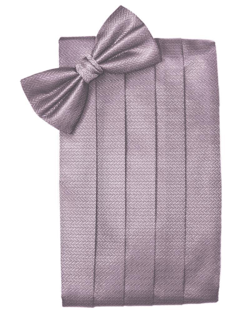 Cardi Frosty Pink Herringbone Kids Cummerbund