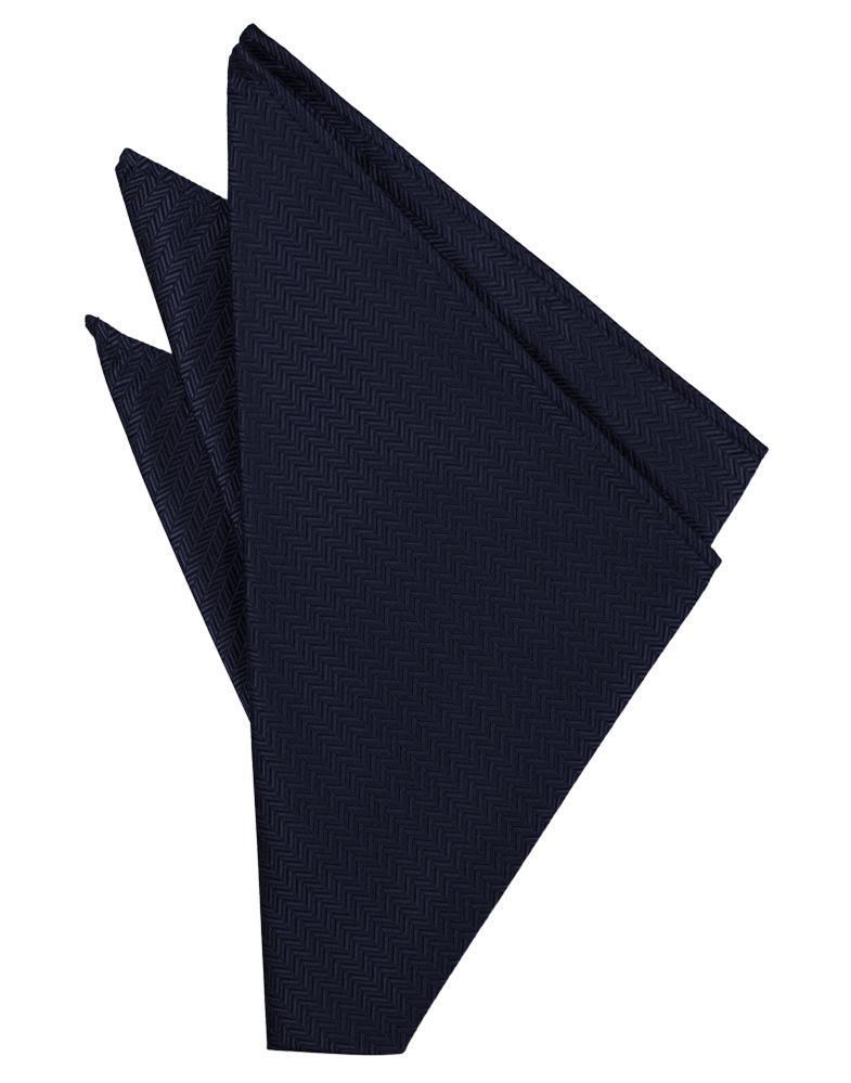 Navy Herringbone Pocket Square Navy Herringbone Pocket Square