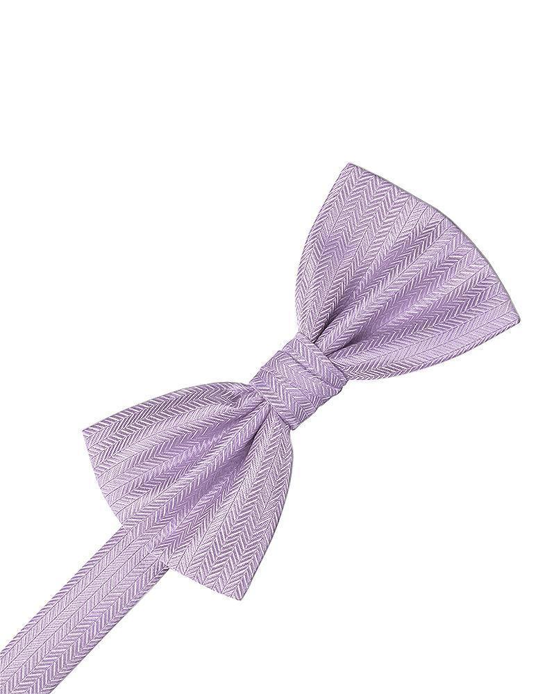 Cardi Lavender Herringbone Kids Bow Tie