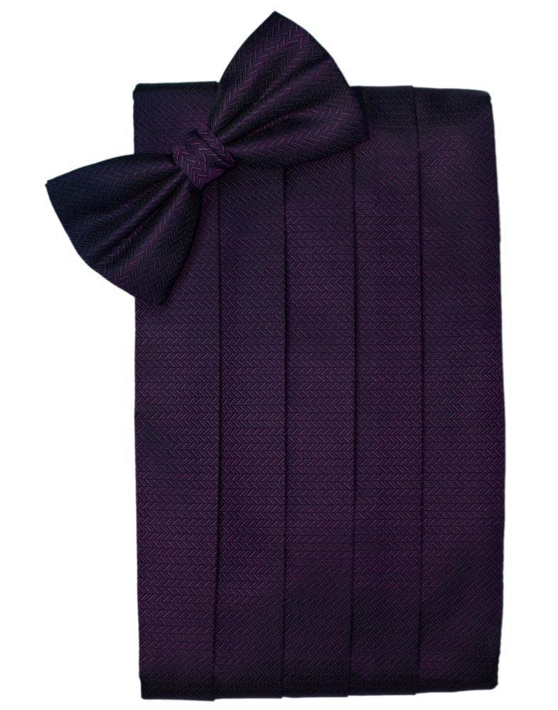 Cardi Raisin Herringbone Kids Cummerbund