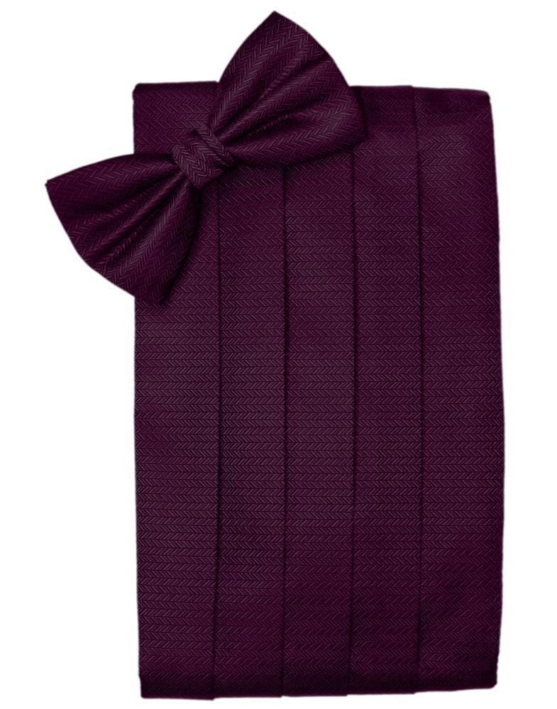 Cardi Sangria Herringbone Kids Cummerbund