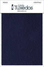 Load image into Gallery viewer, Little Tuxedos Indigo Essentials Fabric Swatch