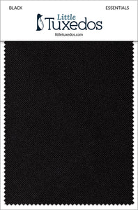 Little Tuxedos Black Essentials Fabric Swatch