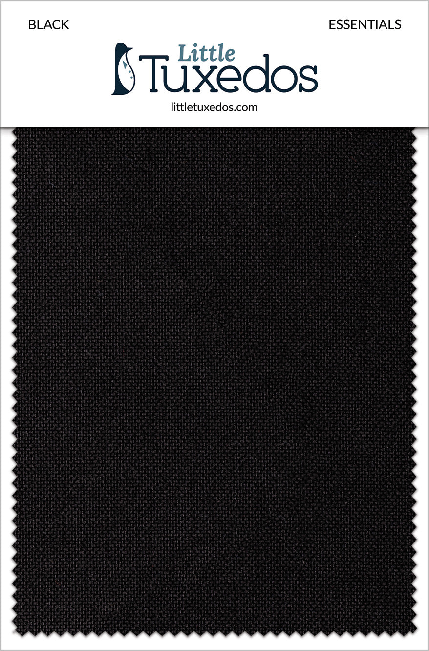 Little Tuxedos Black Essentials Fabric Swatch