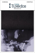 Load image into Gallery viewer, Little Tuxedos Dark Charcoal Essentials Fabric Swatch