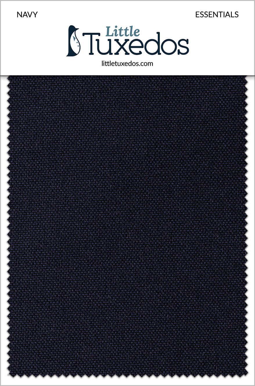 Little Tuxedos Navy Essentials Fabric Swatch