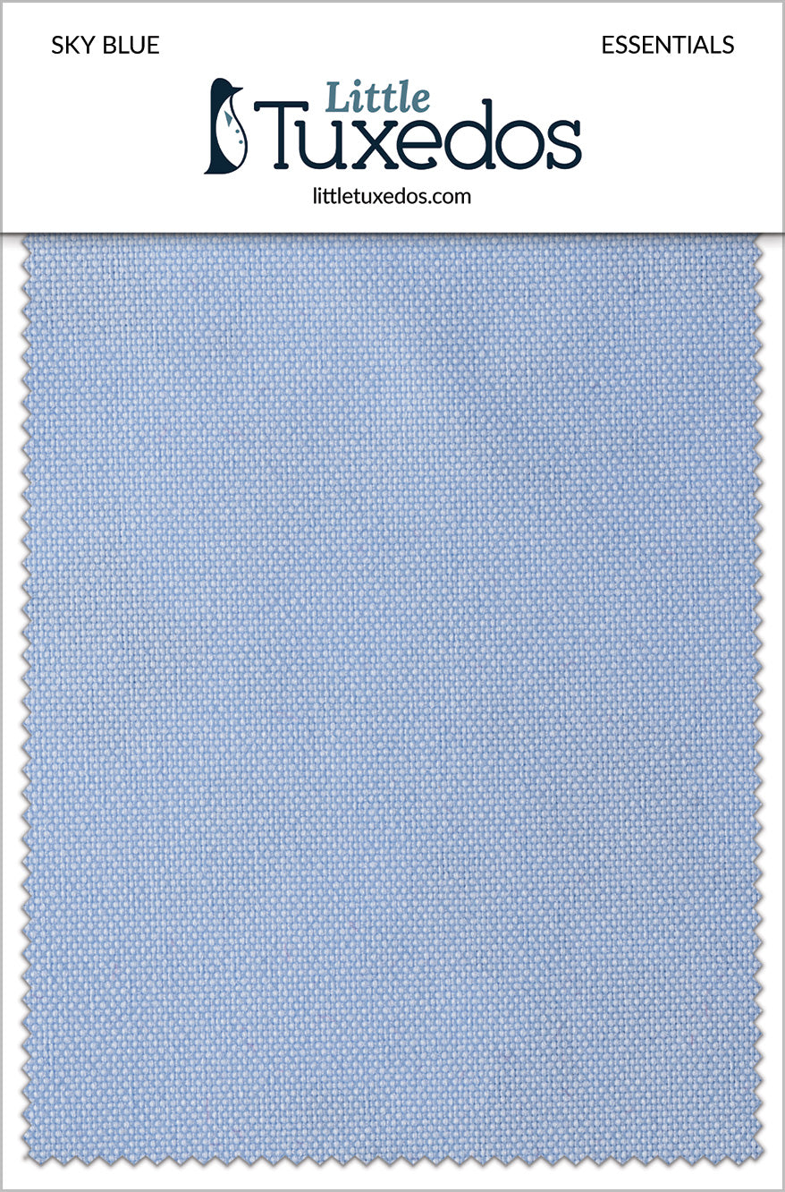 Little Tuxedos Sky Blue Essentials Fabric Swatch