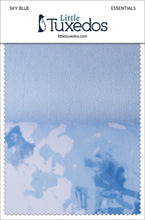 Load image into Gallery viewer, Little Tuxedos Sky Blue Essentials Fabric Swatch