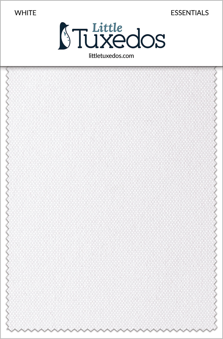 Little Tuxedos White Essentials Fabric Swatch
