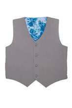 Load image into Gallery viewer, Little Tuxedos &quot;Mason&quot; Kids Medium Grey Suit (5-Piece Set)