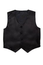 Load image into Gallery viewer, Little Tuxedos &quot;Princeton&quot; Kids Black Tuxedo (5-Piece Set)