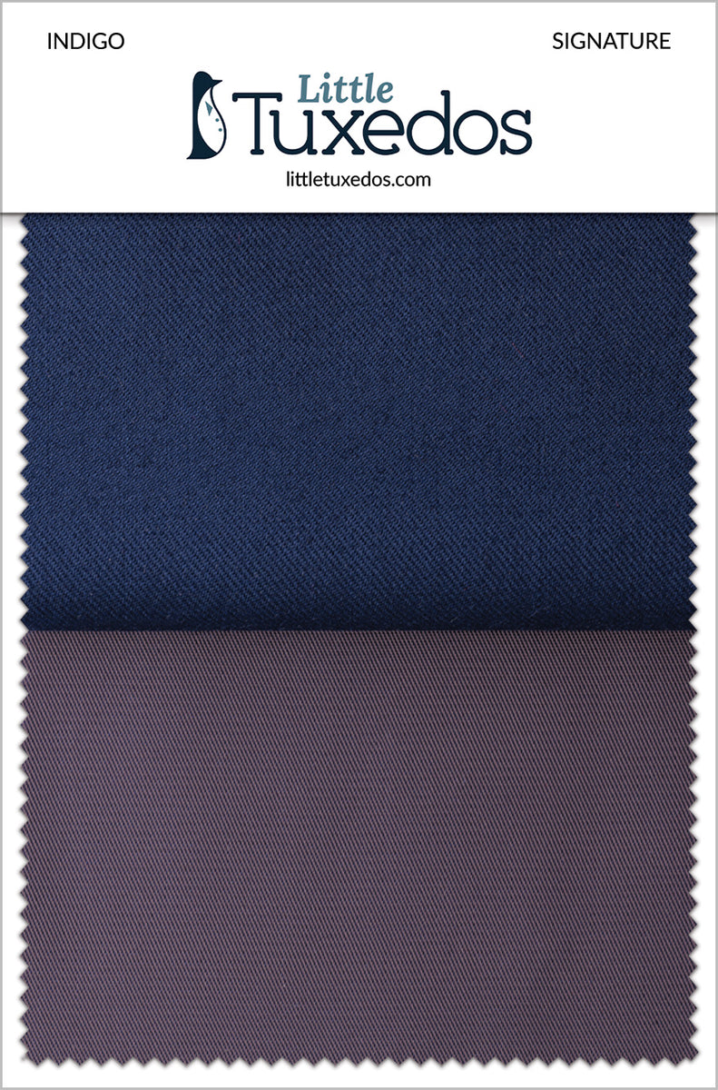 Indigo Signature Fabric Swatch – LittleTuxedos.com