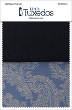 Load image into Gallery viewer, BLACKTIE Midnight Blue Stretch Fabric Swatch
