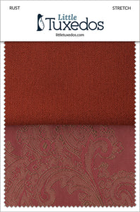 BLACKTIE Rust Stretch Fabric Swatch