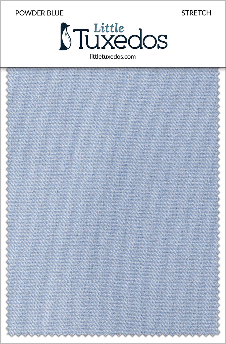 Powder Blue Material Powder Blue Stretch Fabric Swatch – LittleTuxedos.com